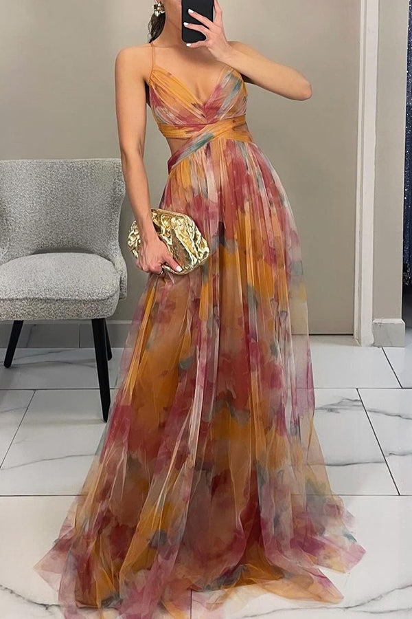 The Skye™ - Fairy Wrap Up Floral Maxi Dress