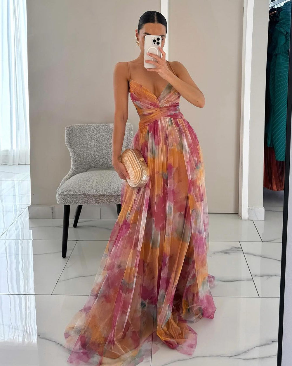 The Skye™ - Fairy Wrap Up Floral Maxi Dress
