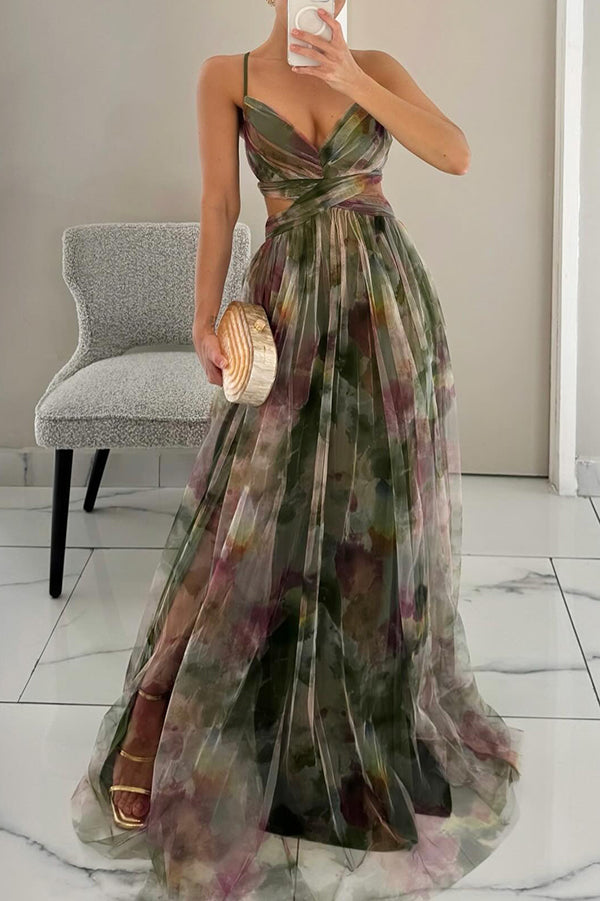 The Skye™ - Fairy Wrap Up Floral Maxi Dress