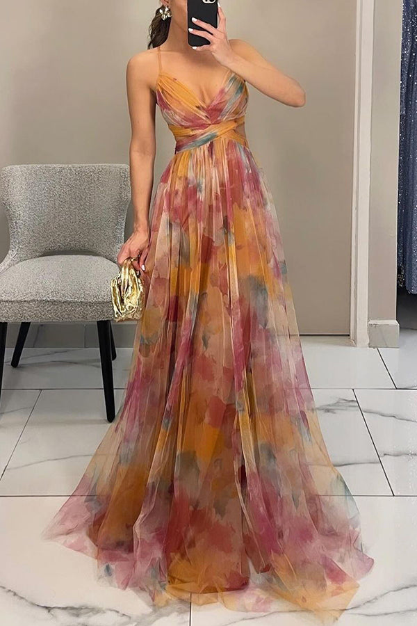 The Skye™ - Fairy Wrap Up Floral Maxi Dress