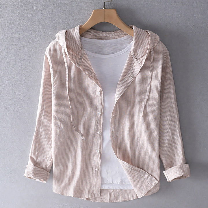 Araceli | Stylish Breezy Striped Hoodie Shirt