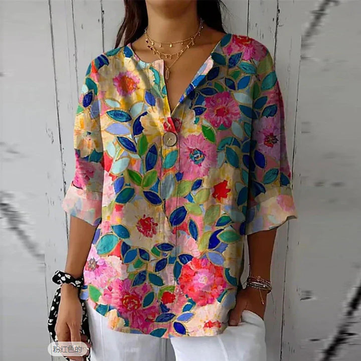 Austra™ | Elegant Floral Blouse