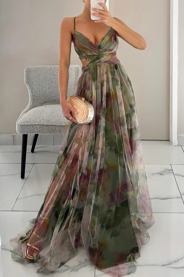The Skye™ - Fairy Wrap Up Floral Maxi Dress